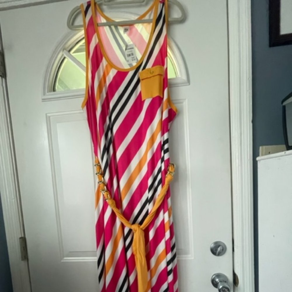 Its 3X Sleeveless Summer Dress Colorful